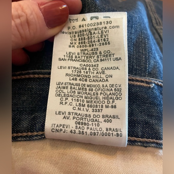 Signature Levi Strauss Carpenter Jeans Men’s 50x30 Blue Denim Utility Workwear - Picture 10 of 10